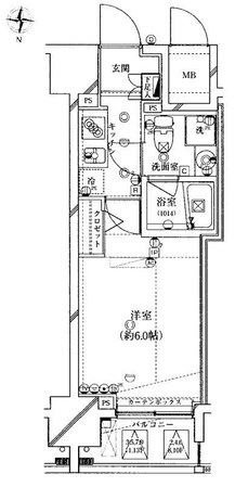 ライズコート東京イーストの物件間取画像